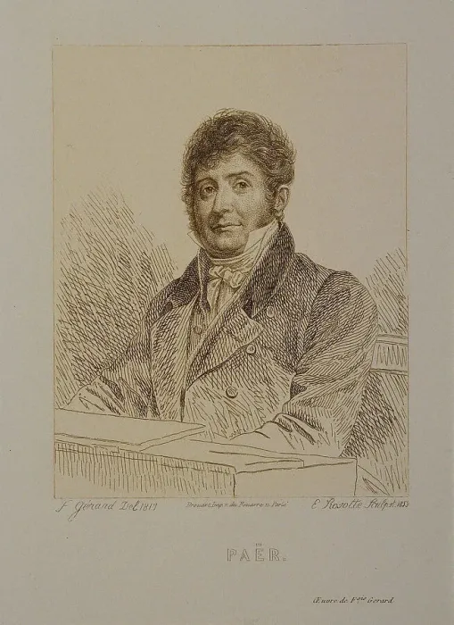 Framed Print : Portrait of the composer Ferdinando Paer (1771-1839) Framed Print : Portrait of the composer Ferdinando Paer (1771-1839)