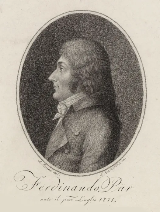 Framed Print : Portrait of the Composer Ferdinando Paer (1771-1839), 1810. Creator: Rosaspina, Francesco Framed Print : Portrait of the Composer Ferdinando Paer (1771-1839), 1810. Creator: Rosaspina, Francesco