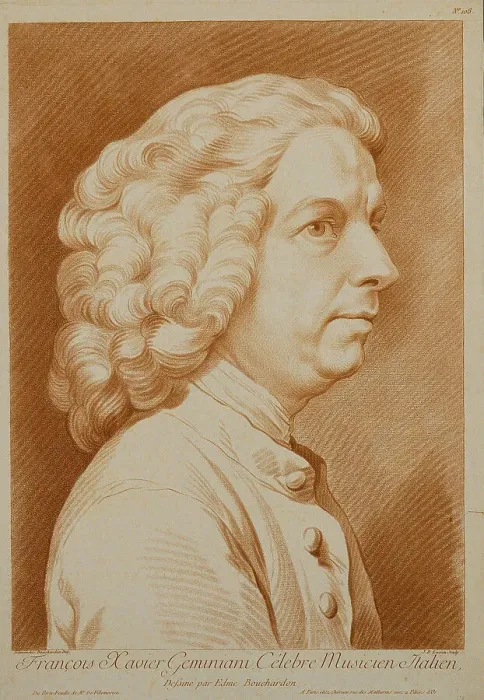 Framed Print : Portrait of the composer Francesco Geminiani (1687-1762) Framed Print : Portrait of the composer Francesco Geminiani (1687-1762)