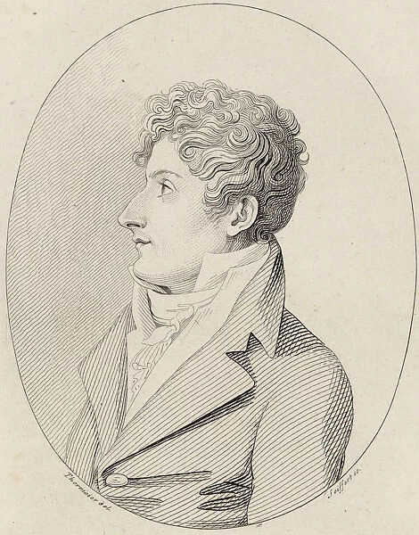 Portrait of the Composer Francesco Morlacchi (1784-1841), ca 1820. Creator: Seyffert