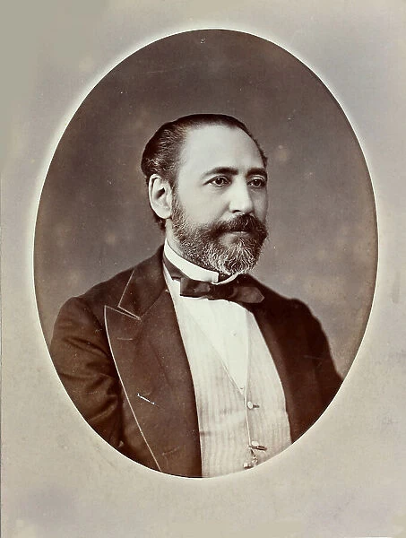 Portrait of the composer Francisco Asenjo Barbieri (1823-1894). Creator: Anonymous
