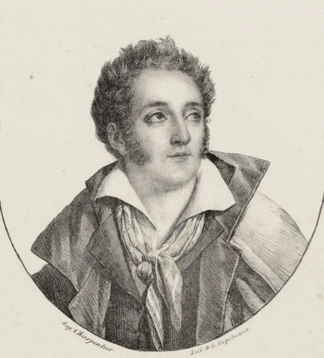 Framed Print : Portrait of the composer Francois Charles Mansui (1785-1847). Creator: Engelmann Framed Print : Portrait of the composer Francois Charles Mansui (1785-1847). Creator: Engelmann