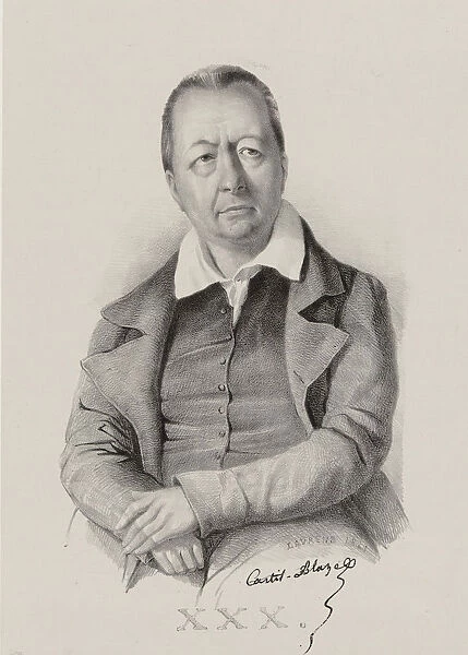 Portrait of the composer Francois Henri Joseph Castil-Blaze (1784-1857), 1841