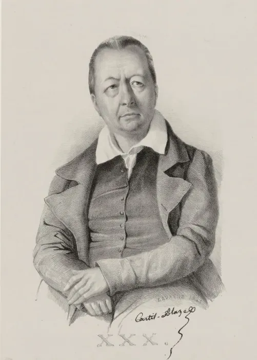 Framed Print : Portrait of the composer Francois Henri Joseph Castil-Blaze (1784-1857), 1841 Framed Print : Portrait of the composer Francois Henri Joseph Castil-Blaze (1784-1857), 1841