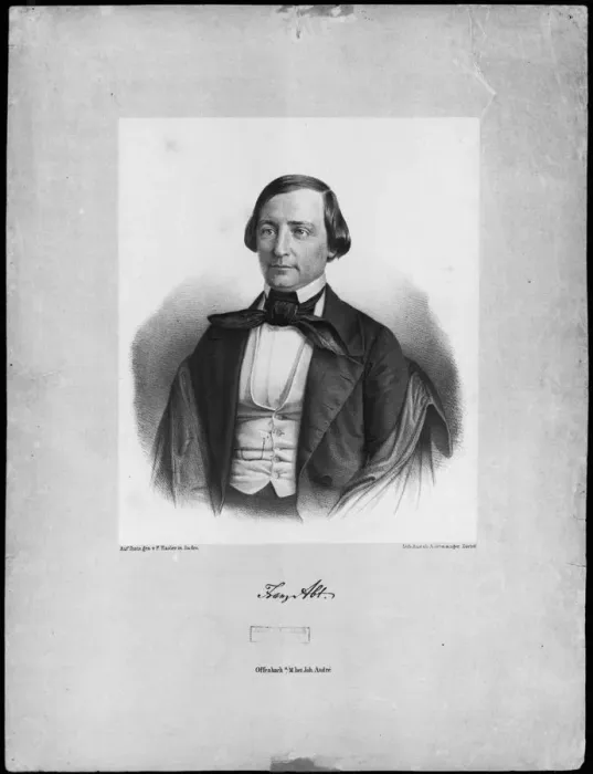 Framed Print : Portrait of the composer Franz Abt (1819-1885) Framed Print : Portrait of the composer Franz Abt (1819-1885)