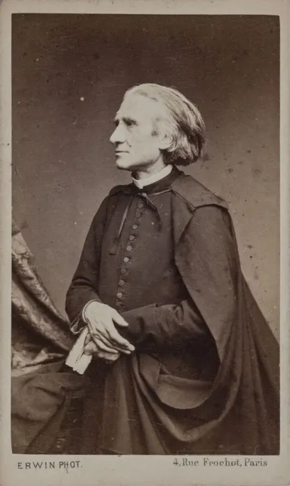 Framed Print : Portrait of the Composer Franz Liszt (1811-1886). Creator: Hanfstaengl, Erwin (1837-1905)