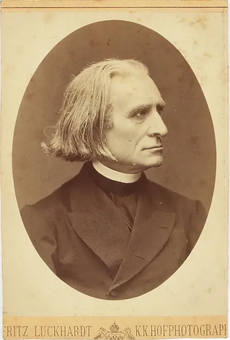 Framed Print : Portrait of the Composer Franz Liszt (1811-1886), 1871. Creator: Luckhardt, Fritz (1843-1894)