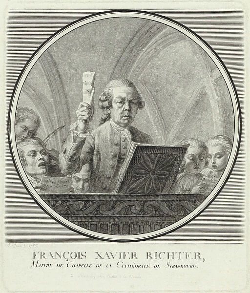 Portrait of the composer Franz Xaver Richter (1709-1789), 1785. Creator: Guerin