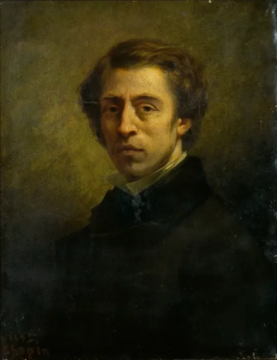 Framed Print : Portrait of the composer Frederic Chopin (1810-1849), 1856