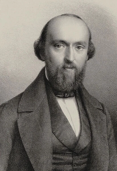 Portrait of the composer Friedrich Burgmuller (1806-1874), 1850