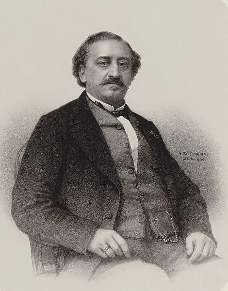 Portrait of the composer Friedrich von Flotow (1812-1883), 1856