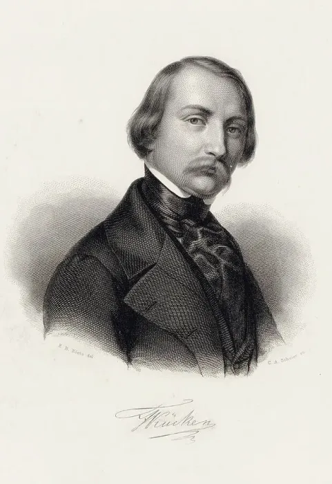Framed Print : Portrait of the composer Friedrich Wilhelm Kücken (1810-1882). Creator: Schuler, Charles Auguste (1804-1859) Framed Print : Portrait of the composer Friedrich Wilhelm Kücken (1810-1882). Creator: Schuler, Charles Auguste (1804-1859)