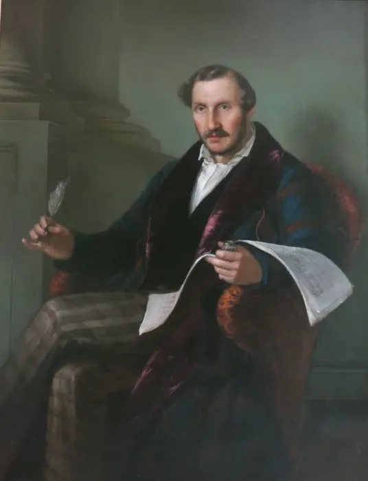 Framed Print : Portrait of the composer Gaetano Donizetti (1797-1848) Framed Print : Portrait of the composer Gaetano Donizetti (1797-1848)
