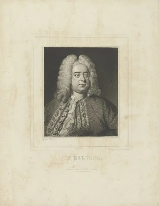 Framed Print : Portrait of the composer Georg Friedrich Haendel (1685-1759), c Framed Print : Portrait of the composer Georg Friedrich Haendel (1685-1759), c