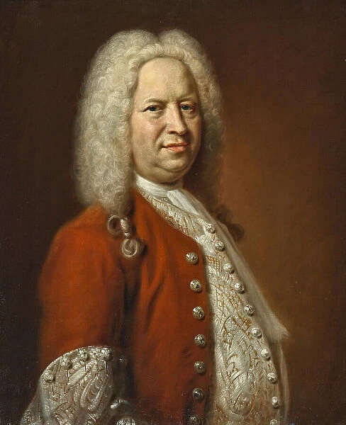 Portrait of composer Georg Friedrich Handel (1685-1759), 1734. Creator: Denner, Balthasar (1685-1749)