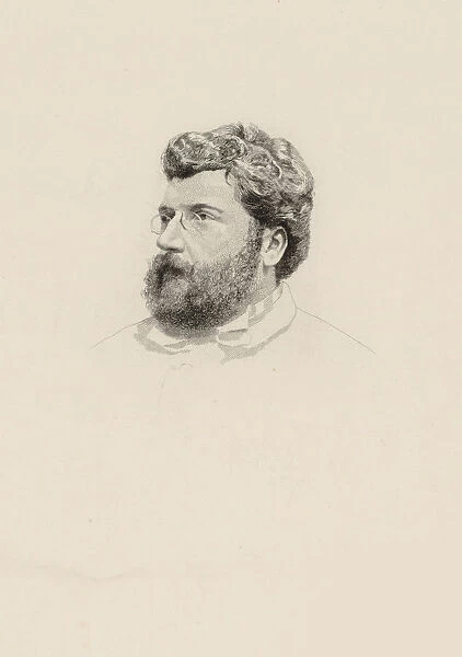 Portrait of the composer Georges Bizet (1838-1875), 1860s