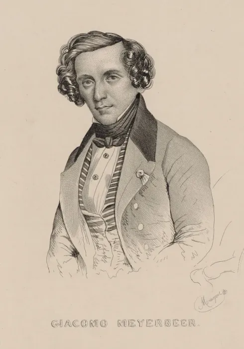 Framed Print : Portrait of the composer Giacomo Meyerbeer (1791-1864), 1836 Framed Print : Portrait of the composer Giacomo Meyerbeer (1791-1864), 1836