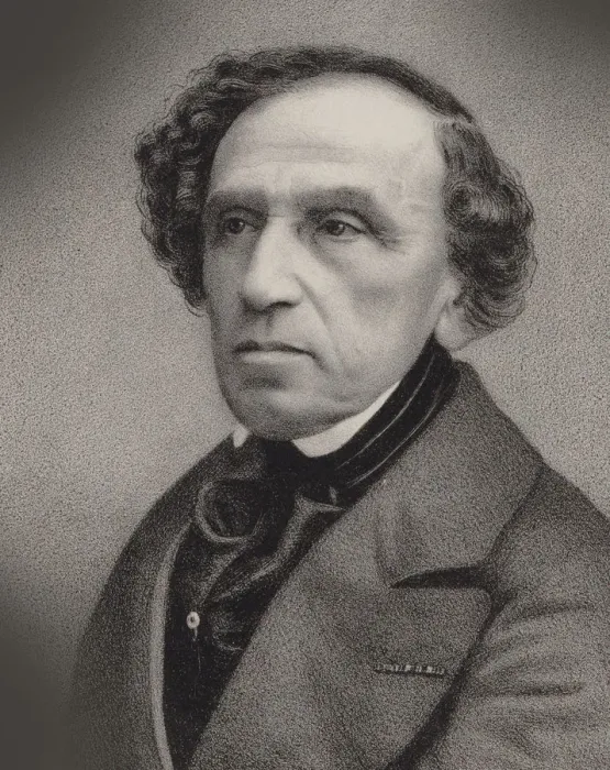 Framed Print : Portrait of the composer Giacomo Meyerbeer (1791-1864), 1860. Creator: Barbizet, Antoine Framed Print : Portrait of the composer Giacomo Meyerbeer (1791-1864), 1860. Creator: Barbizet, Antoine