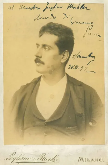 Framed Print : Portrait of the Composer Giacomo Puccini (1858-1924), c. 1890 Framed Print : Portrait of the Composer Giacomo Puccini (1858-1924), c. 1890