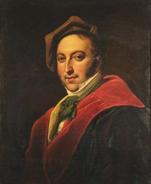 Portrait of the composer Gioachino Antonio Rossini (1792-1868). Creator: Anonymous