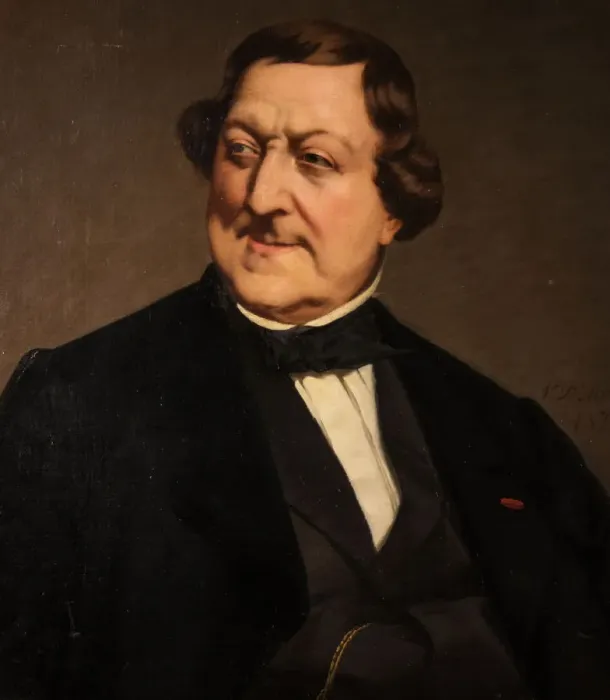 Framed Print : Portrait of the composer Gioachino Antonio Rossini (1792-1868), 1874. Creator: D Ancona Framed Print : Portrait of the composer Gioachino Antonio Rossini (1792-1868), 1874. Creator: D Ancona