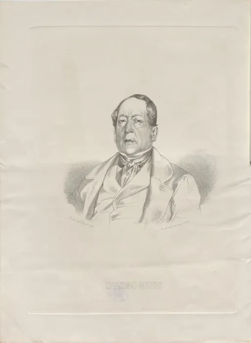 Framed Print : Portrait of the composer Gioachino Antonio Rossini (1792-1868), 1852 Framed Print : Portrait of the composer Gioachino Antonio Rossini (1792-1868), 1852