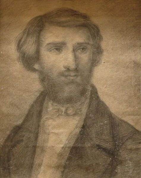 Portrait of the Composer Giuseppe Verdi (1813-1901), 1836