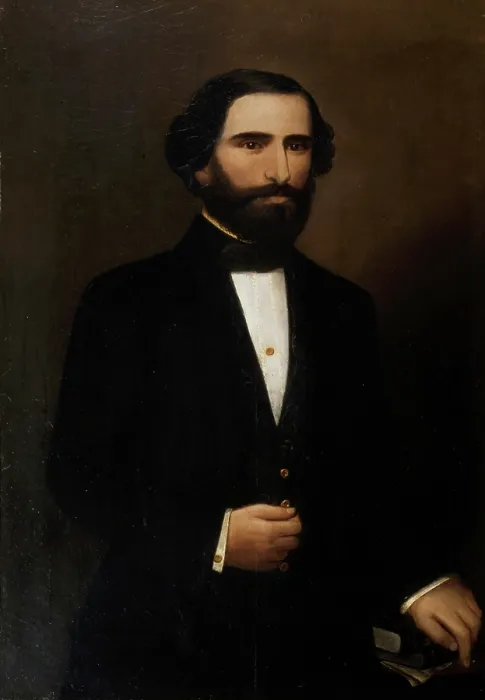 Framed Print : Portrait of the Composer Giuseppe Verdi (1813-1901), First half of the 19th century. Creator: Torriani, F Framed Print : Portrait of the Composer Giuseppe Verdi (1813-1901), First half of the 19th century. Creator: Torriani, F