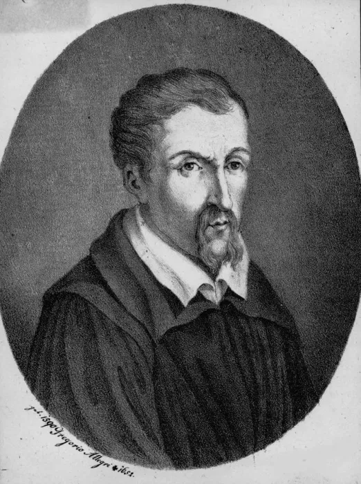 Framed Print : Portrait of the composer Gregorio Allegri (1582-1652) Framed Print : Portrait of the composer Gregorio Allegri (1582-1652)