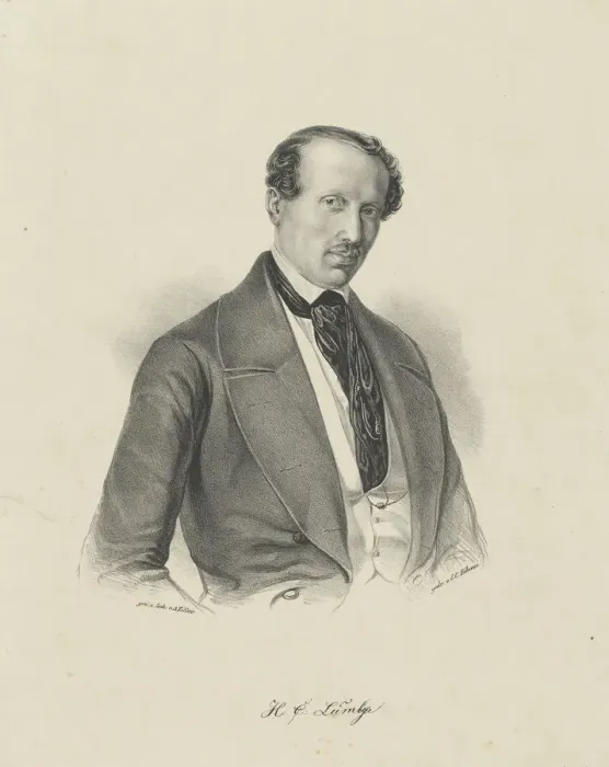 Framed Print : Portrait of the composer Hans Christian Lumbye (1810-1874), c. 1850. Creator: Anonymous Framed Print : Portrait of the composer Hans Christian Lumbye (1810-1874), c. 1850. Creator: Anonymous