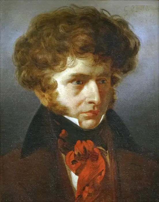 Framed Print : Portrait of the composer Hector Berlioz (1803-1869), 1830. Creator: Dupré, François-Xavier (1803-1870) Framed Print : Portrait of the composer Hector Berlioz (1803-1869), 1830. Creator: Dupré, François-Xavier (1803-1870)