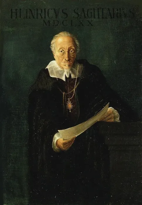 Framed Print : Portrait of the composer Heinrich Schütz (1585-1672). Creator: Anonymous Framed Print : Portrait of the composer Heinrich Schütz (1585-1672). Creator: Anonymous