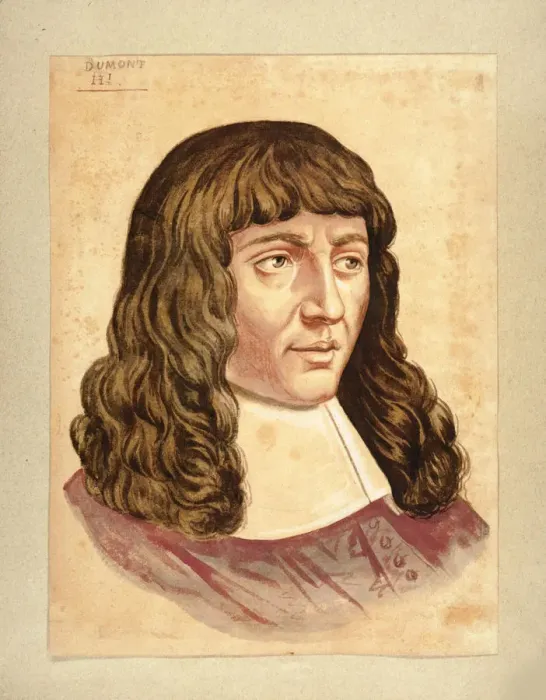 Framed Print : Portrait of the composer Henry Du Mont (1610-1684) Framed Print : Portrait of the composer Henry Du Mont (1610-1684)
