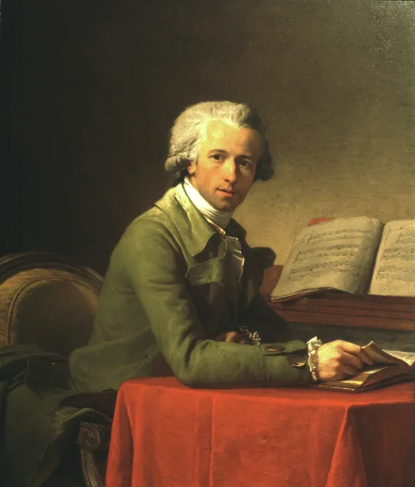 Framed Print : Portrait of the composer Ignace Pleyel (1757-1831), c1785. Creator: Vestier, Antoine (1740-1824) Framed Print : Portrait of the composer Ignace Pleyel (1757-1831), c1785. Creator: Vestier, Antoine (1740-1824)