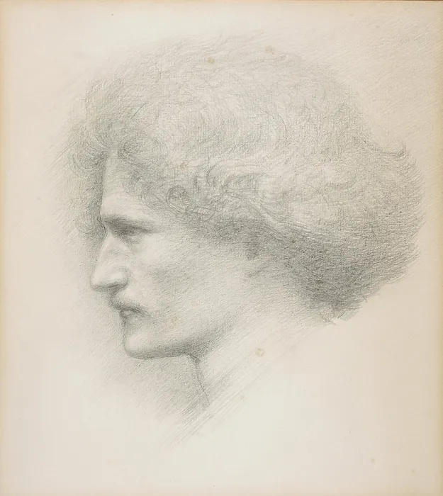Framed Print : Portrait of the composer Ignacy Jan Paderewski (1860-1941), 1892. Creator: Burne-Jones, Sir Edward Coley (1833-1898) Framed Print : Portrait of the composer Ignacy Jan Paderewski (1860-1941), 1892. Creator: Burne-Jones, Sir Edward Coley (1833-1898)