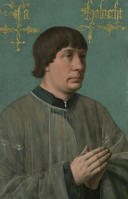 Framed Print : Portrait of the composer Jacob Obrecht (1453-1505), 1496. Creator: Massys, Quentin Framed Print : Portrait of the composer Jacob Obrecht (1453-1505), 1496. Creator: Massys, Quentin
