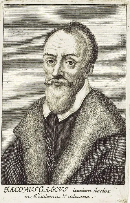 Framed Print : Portrait of the composer Jacobus Gallus (1550-1591), First Half of 17th cen.. Creator: Anonymous Framed Print : Portrait of the composer Jacobus Gallus (1550-1591), First Half of 17th cen.. Creator: Anonymous