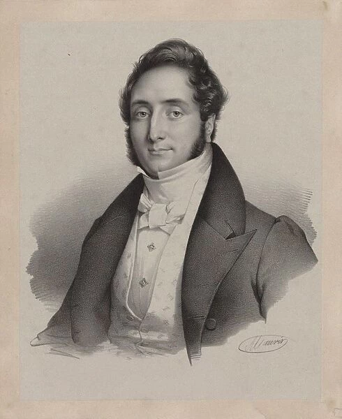 Portrait of the composer Jacques Francois Gallay (1795-1864), 1825