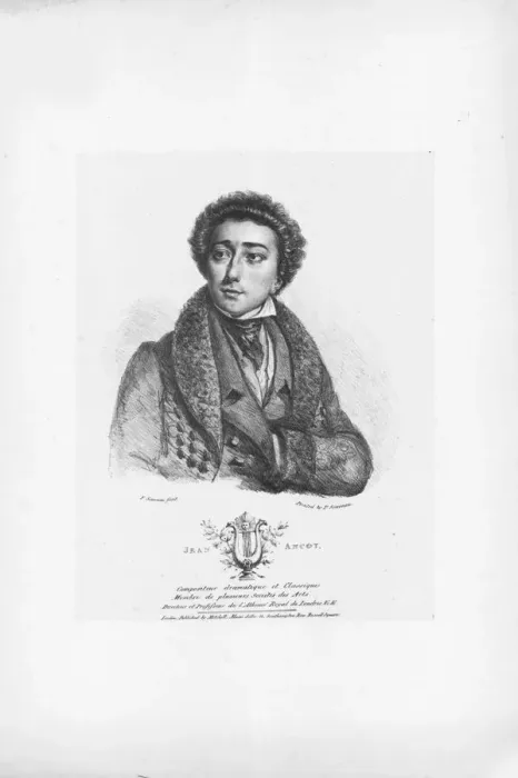 Framed Print : Portrait of the composer Jean Ancot (1799-1829) Framed Print : Portrait of the composer Jean Ancot (1799-1829)