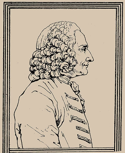Portrait of the composer Jean-Philippe Rameau (1683-1764), c. 1800. Creator: Landon