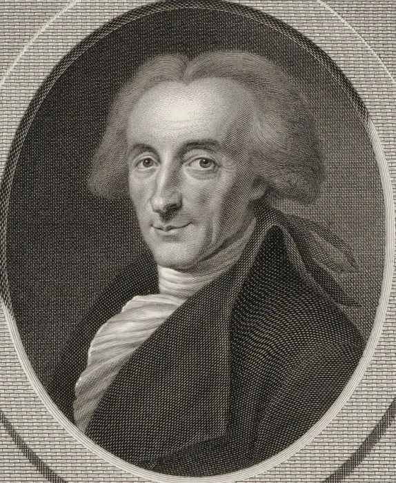 Framed Print : Portrait of the composer Johann Andre (1741-1799) Framed Print : Portrait of the composer Johann Andre (1741-1799)