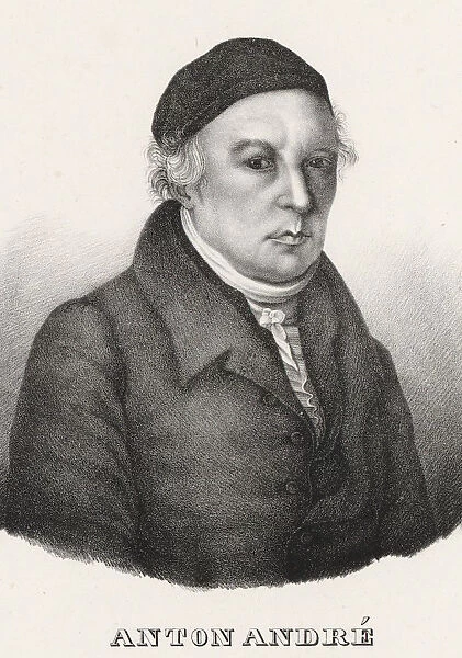Portrait of the composer Johann Anton Andre (1775-1842), 1840