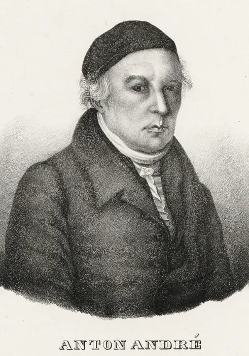 Framed Print : Portrait of the composer Johann Anton Andre (1775-1842), 1840 Framed Print : Portrait of the composer Johann Anton Andre (1775-1842), 1840