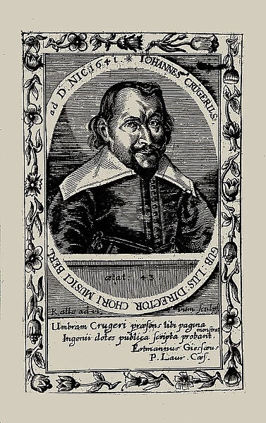 Portrait of the composer Johann Crüger (1598-1662). Creator: Anonymous