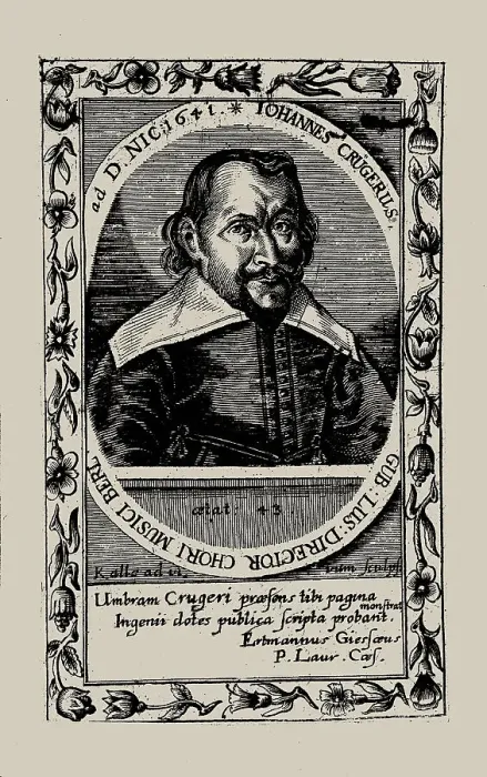 Framed Print : Portrait of the composer Johann Crüger (1598-1662). Creator: Anonymous Framed Print : Portrait of the composer Johann Crüger (1598-1662). Creator: Anonymous