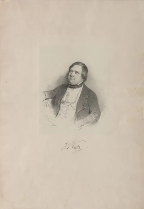 Framed Print : Portrait of the Composer Johann Friedrich Kittl (1806-1868), c. 1850. Creator: Anonymous Framed Print : Portrait of the Composer Johann Friedrich Kittl (1806-1868), c. 1850. Creator: Anonymous