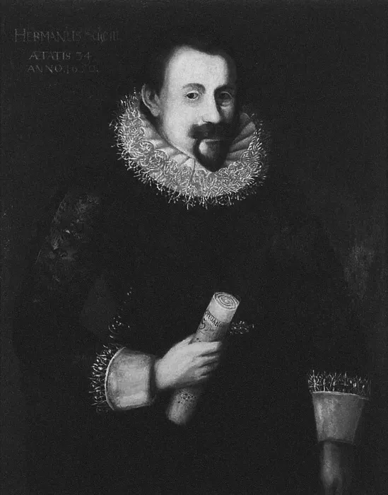Framed Print : Portrait of the composer Johann Hermann Schein (1586-1630). Creator: Anonymous Framed Print : Portrait of the composer Johann Hermann Schein (1586-1630). Creator: Anonymous