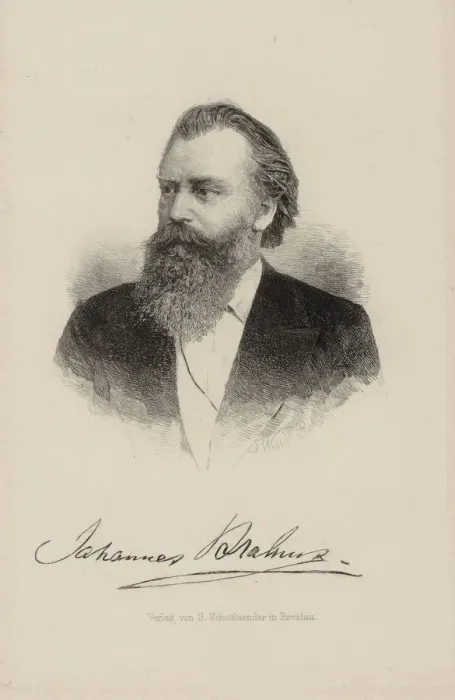 Framed Print : Portrait of the composer Johannes Brahms (1833-1897), 1870 Framed Print : Portrait of the composer Johannes Brahms (1833-1897), 1870