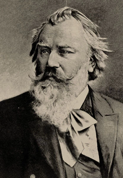 Portrait of the composer Johannes Brahms (1833-1897)