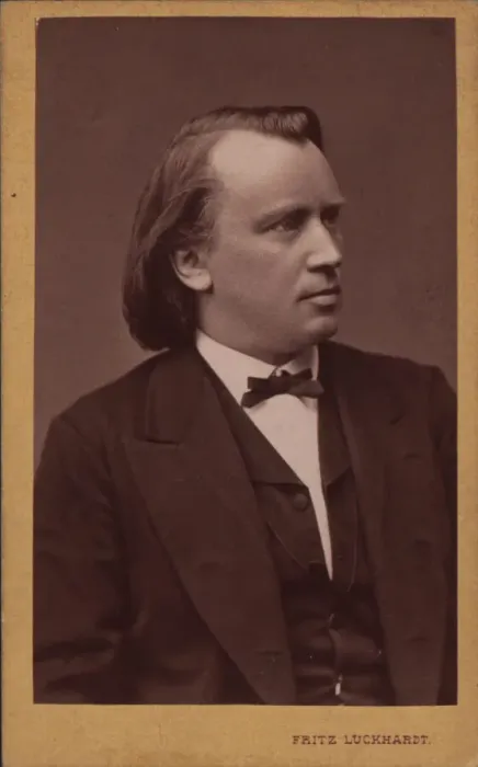 Framed Print : Portrait of the composer Johannes Brahms (1833-1897), c. 1875 Framed Print : Portrait of the composer Johannes Brahms (1833-1897), c. 1875